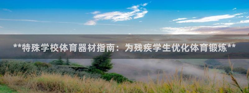 耀世平台地址：**特殊学校体育器材指南：为残疾学生优