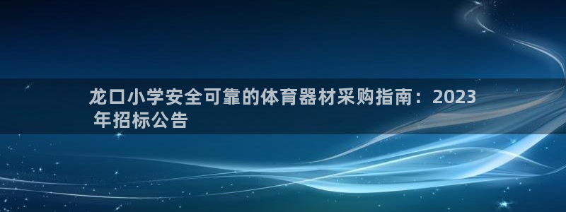 耀世娱乐登陆地址怎么改：龙口小学安全可靠的体育器材采