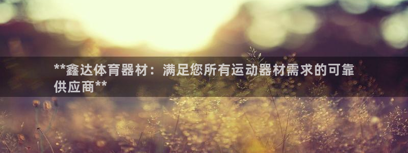 耀世娱乐是不是赚钱快：**鑫达体育器材：满足您所有运
