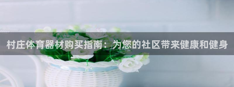 耀世平台代理：村庄体育器材购买指南：为您的社区带来健