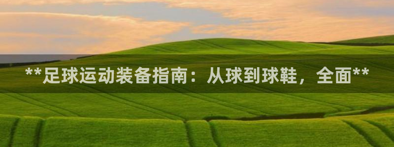 耀世娱乐安全吗可信吗：**足球运动装备指南：从球到球